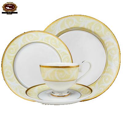 China Viable Cheap Ceramic Dinnerware Sets Hot Selling Dish Set Dinner Dishes Dinnerware Sets With Low Price for sale