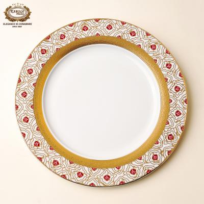 China Viable Embossed Gold Bone China Dinnerware Dinnerware Coffee And Tea Set for sale