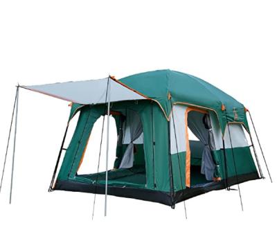 China Tube Type Tent Stake Outdoor Waterproof 8-10 Bedrooms 2 Person Bedrooms Large Family 5 Person Camping Tent for sale