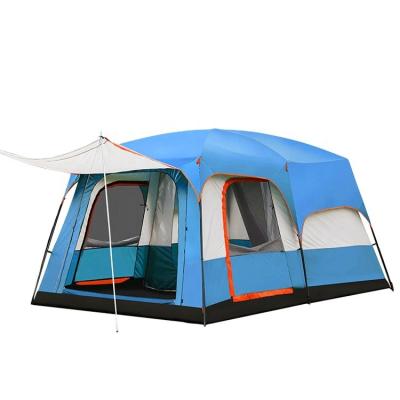 China Breathable Protection Windproof / Sun / Heavy Rain Proof Big Outdoor Family Two Bed Rooms Large With A Living Room Luxury Waterproof Camping Tents for sale