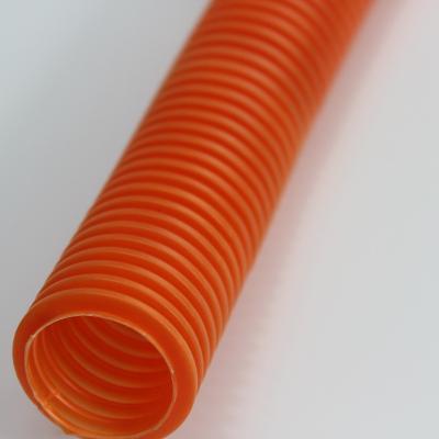 China Yellow PVC HDPE PVC Black Plastic PE Corrugated Pipe for sale