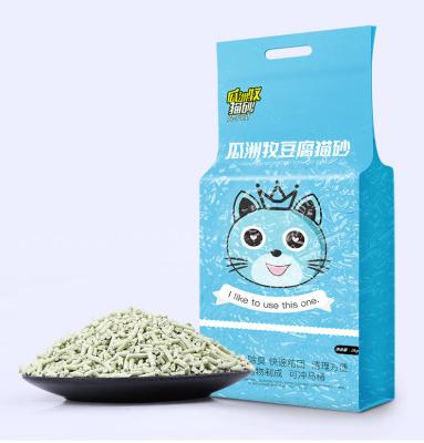 China Factory Variety Flavors Flushable Bacteriostasis Tofu Stocked Degradable Cat Litter for sale