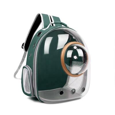 China Durable Portable Breathable PC+Oxford Material Space Capsule Pet Carrier Backpack for sale