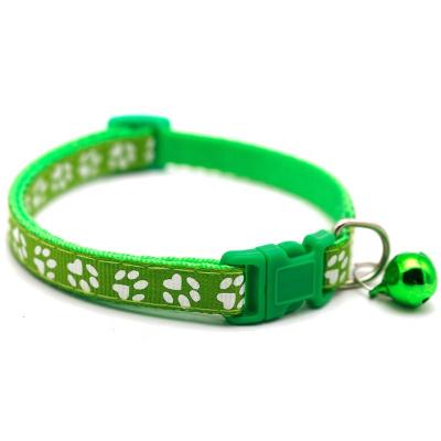 China Beautiful adjustable pp reflective multi colors available Cat Calming Collar With Bell for sale