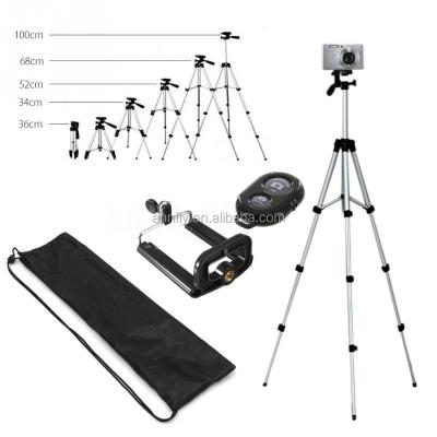 China Portable Video Camera Smartphone Digital Camera Tripod Stand for DSLR Camera with Cell Phone Clip Holder for iPhone X 7 6S 6 plus 5s for sale