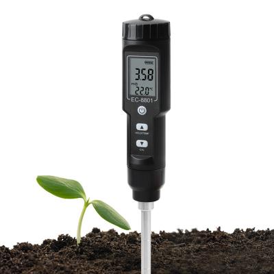 China EC-8801 Soil EC/Temperature Meter LCD Display Portable Removable Digital Waterproof Tester For Garden Planting Equip 2 In 1 EC-8801 for sale