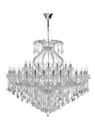 China Custom Chandelier Maria Theresa Chandelier Vintage Crystal Chandelier Chandelier Vintage Hotel Villa Hotel Foyer Lamp 48 Lights Chrome for sale