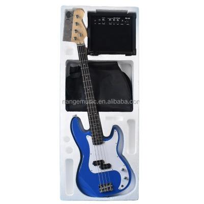 China China Supplier Environmental Blue Color PB String Materials ZLG 4 OEM Set Products P Bass Beginner Full Bass Kits Pro for sale