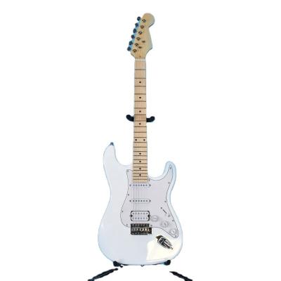 China Environmental Materials ZLG 6 String Guitar SSH Pick Up Cheap Price Unisex White Color Electric Guitar Wholesale From China Supplier for sale