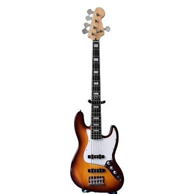 China String 5 JB Electric Bass Environmental Materials ZLG Brown Bright Color With Bright Finish Fast Shipping For Beginner for sale