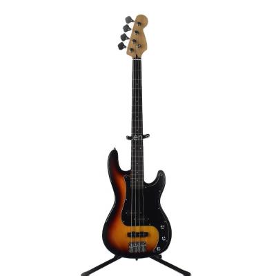 China Cheap Supply Oem Custom Environmental Design Manufacturer ZLG Materials Bright Body Paint Electric Bass 4 P String Sunburst Color for sale