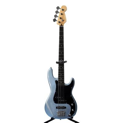 China Materials Manufacturer ZLG Environmental Wholesale Electric Bass 4 String PB For Beginner Metallic Blue Color Fast Shipping for sale