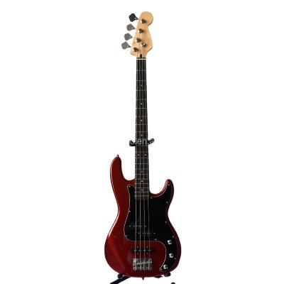 China Top Quality Factory Price Environmental Chinese Instrument 4 String Electric Bass Metallic Materials ZLG Red Color for sale