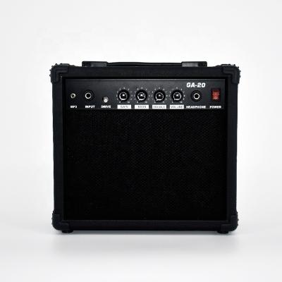 China Environmental Amplifier Online Wholesale Black Color Guitar Materials ZLG 20W Rechargeable Electric Guitar Combo Amplifier for sale