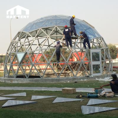 China Water Proof Cheap Prefab Dome House Fiberglass Dome House With Aluminum Frame And Glass Cover For Sale for sale