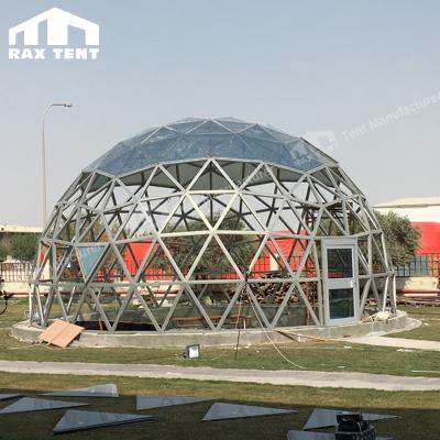 China Raxtent 10m dome house eco dome house geodesic dome glass UV-resistant dome house Japan for sale