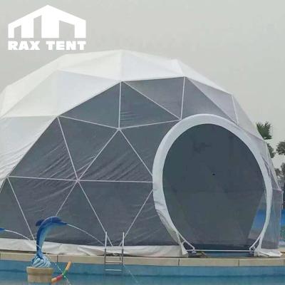 China Camouflage/Field Game 30m Tent Large Star Dome PVC Geodesic Dome Transparent Tent For Event Dome for sale