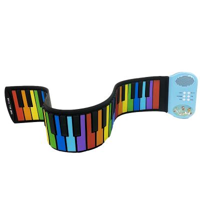 China Toy Portable Battery Operated Silicone 37 49 Key Roll Up Piano Toys Folding Piano Keyboard for sale