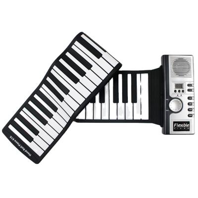 China Eco-friendly Silicon Material Portable Music Instrument 61Keyboard Hand Roll Dongguan Factory for sale