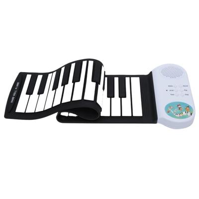 China 2021 Trending New Innovative Toy Products Promotion Toy 37 Keys Battery Operated Hand Roll Piano Portable Keyboard for sale