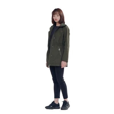 China Bechance Fashion Waterproof Women Long Style Spring Jackets Light Up Overcoat for sale