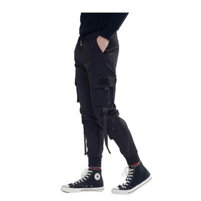 China Anti-wrinkle Factory Outlet Mens Fashion Athleisure Black Pants for sale