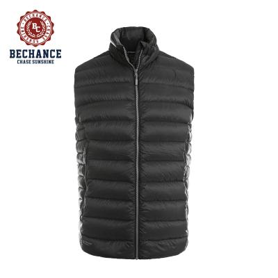 China Winter Puffy Vest Autumn Anti-wrinkle Men's Ultralight Down Vest for sale