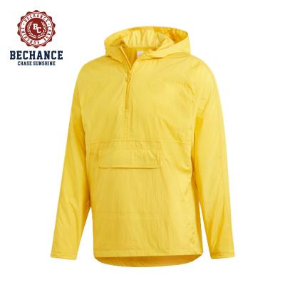 China Custom Waterproof Mens Anorak Pullover Kangaroo Pocket Jacket for sale