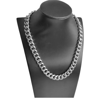 China Collana Uomo 24inch Stianless Steel Mens Cadenas Hombre Necklace Chain Fashion Jewelry 12.8mm Wide CLASSIC for sale