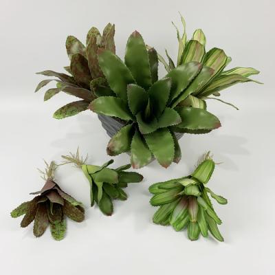 China High Simulation New Fashion Design Home Decoration Artificial Bromeliad Leaf Decorative Plant Pots for sale