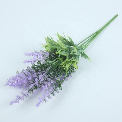 China High Simulation Factory Selling Real Artificial Purple Realistic Decoration Looking Lavender Flower for sale