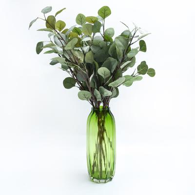 China High Simulation Green Plant Modern Artificial Eucalyptus Leaves For Home Indoor Decoration for sale