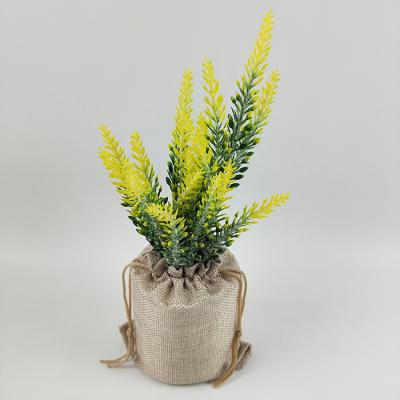 China Supplier Home Decor Wholesale High Simulation Environment Simulation Artificial Lavender Potted for sale