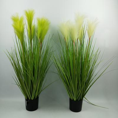 China High Simulation Plant Selling Household Decorative 7 Head Tubular Artificial Plants With Pot for sale