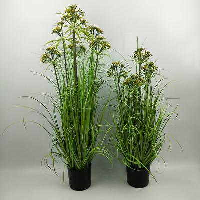 China High Simulation Household Tubular Artificial Plant Small Decorative Potted 3 Head Wholesale In Pot for sale