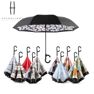 China CLASSIC Top Selling Wholesale Products Amazon Umbrella Double Layer Reverse Umbrella Inverted for sale