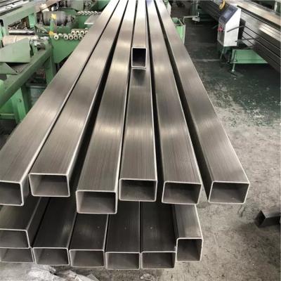 China ASTM 304 304L Hairline Finish Geschweißtes Edelstahlrohr für Handlauf-Balustraden-Deckendekoration zu verkaufen