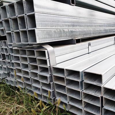 China Galvanisierte heißes eingetauchtes Hohlprofil warm gewalztes geschweißtes ERW ASTM Zink-30g 40g 50g 60g Q345 Q235 Q345 Stahlrohr zu verkaufen