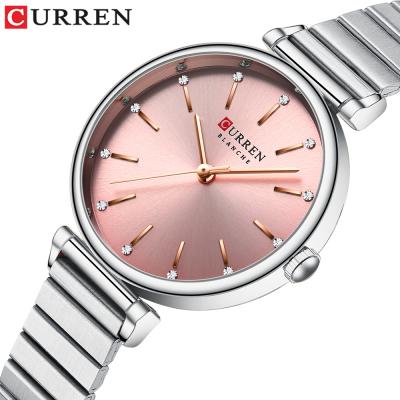 China 2021 Original Curren 9081 Vogue Curren Lady Luxury Stainless Steel Waterproof Elegant Band Watches Small Women Watch for sale