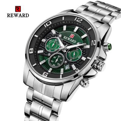 China Chronograph Award Watch for Men Luminous Glow in the Dark Men's Stainless Steel Wristwatch Chronograph Hands Watch for sale