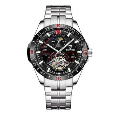 China Movt America Automatic Date TEVISE Men's Wrist Watch Multifunctional Mechanical Mechanical Stainless Steel Cheap Price for sale