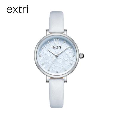 China Minimalist Extri Watch 2021 New Style 3D Flower Face Young Ladies Students Watches Japan Movement Water Resistant for sale