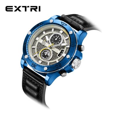 China Extri Design Unique Men's Chronograph Luxury Watch Japan Imported Quartz Mens Low MOQ Luxury Watch for sale