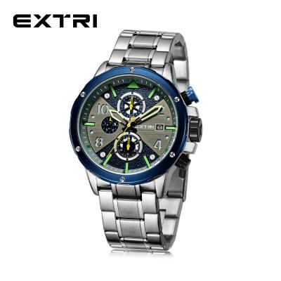 China Original Chronograph Extri Manufacturer Men Stainless Steel Watch Chased Luxury Watch Relojes Online Hombre Low MOQ for sale