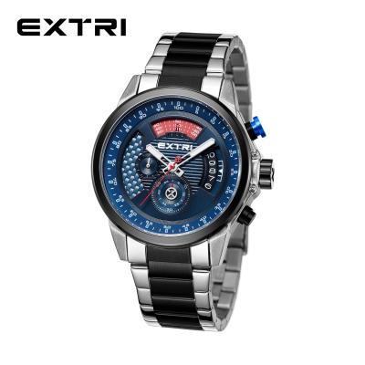 China Extri Factory Wholesale Hot Man's Watch Japan Chrono Movement Stainless Steel Luxury Watch Online Chronograph for sale