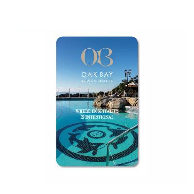 China Customized Waterproof RFID Keycards Hotel Room Key Card Rectangular Shape for sale