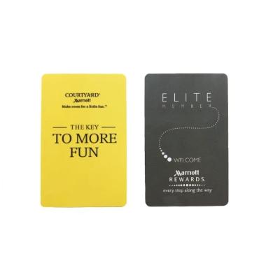 China Standard Size CR80 4 Color Printed Hotel RFID Key Cards 85.5mm X 54mm for sale