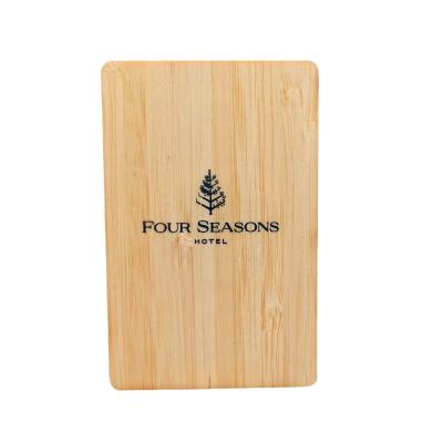 China NTAG215 Wooden RFID Hotel Card  Hotel Room Access Card 85.5mm X 54mm for sale