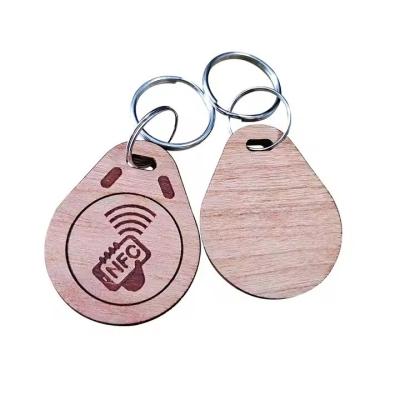 China Personalisierte Smart RFID-Zugriffssteuerung Schlüsseltags Holz/Plassig/Epoxy NFC-Schlüsseltags zu verkaufen