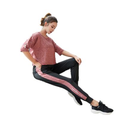 China New Style Breathable Yoga Suit Women Long Sleeve Gym Quick Dry Fitness Set Three Pieces Of Leisure Sports Yoga Sets for sale